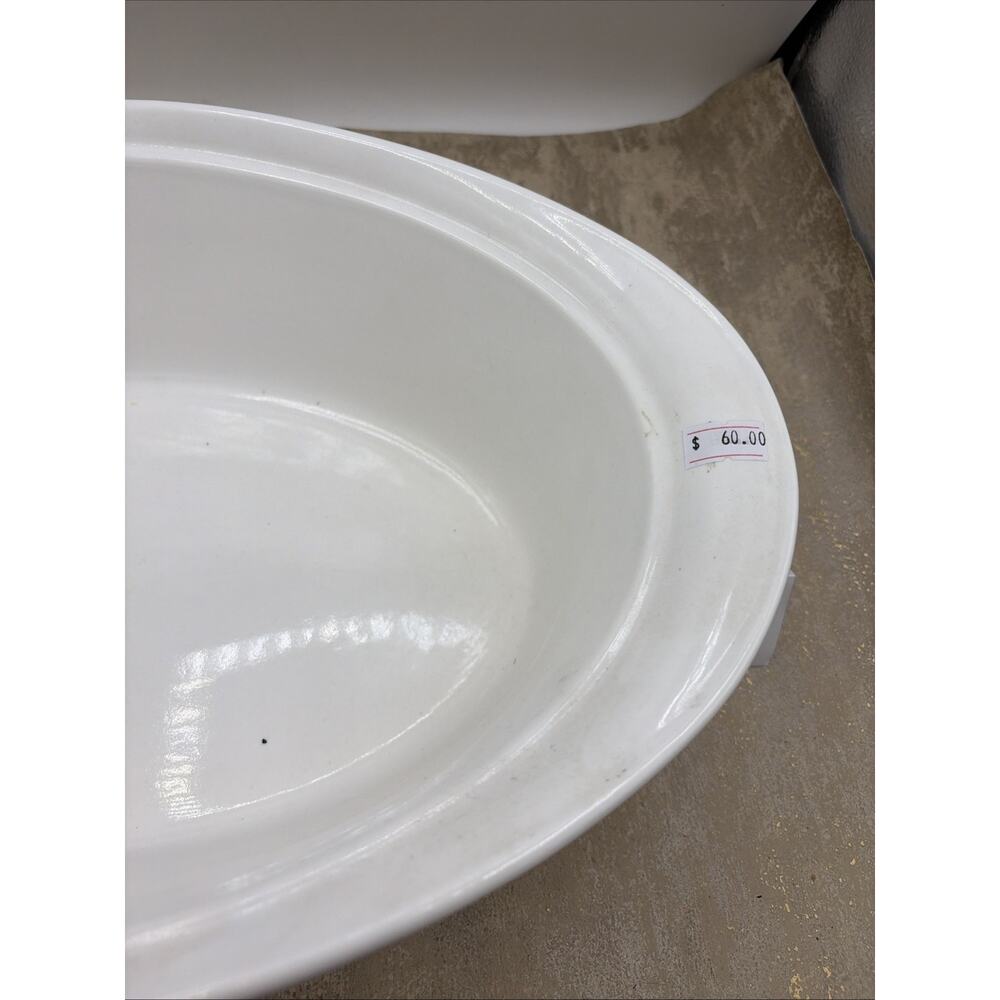 CorningWare French White CW-34C 4 Qt Oval Casserole Roaster - No Lid - Picture 3 of 11